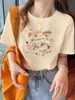 Autentyczny japoński mistrz Summer Kobiety damski bawełniany bawełniany damski t-shirt solidny kolor nadrukowany okrągły akademia w stylu sportowym T-shirt męskie męskie