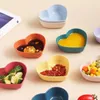 Plates 5Pcs Heart Shape Seasoning Bowl Sauce Dish Appetizer Multi-function Oil And Salt Snack Small Kitchen Supplies