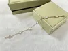 Braccialetti di design del marchio di furgone di lusso Braccialetti gioielli argento in oro 18k Oro Madre di Pearl Mini taglia 6 foglie Bracciale Bracciale Regalo di compleanno del braccialetto