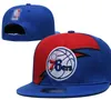 „76ers” Ball Caps 2023-24 unisex moda bawełniana bazowa baseball snapback men kobietom haft słoneczny wiosna letnia czapka hurtowa a3