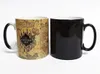 Mugs Color Changing Mug Light Magic Marauders Map Personalized Ceramic Heat Sensitive Cup 300-400ML Coffee Gift For Friends