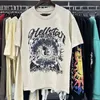 Homens camisetas Hellstar camisa de alta qualidade 100% algodão hellstar t-shirt homens gráficos camisetas streetwear hip hop moda camisa mulheres oversize branco preto solto tee curto yg