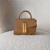 Demellier Nouveau sac à main à bandoulière en peau de vache Nano Mon pour femme Kai Princess Sac pour femme du même style Cuir véritable lisse printemps/été mini sac Métal designer marron vert