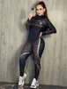 Kadın Spor Giyim Sıradan Moda Lüks Marka Seti 2 Parçalı Tasarımcı Spor Giyim J2913