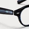 Solglasögon ramar japansk stil kvalitet acetat runda glasögon ram för män kvinnor optisk myopi läser recept lins handgjorda