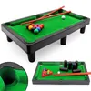 Mini Pool Table Tabletop Desktop Billiards Snooker Game with 2 Sticks Balls Home Office Desk Stress Relief Games 240219