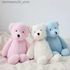 Poupées en peluche 40 cm doux ours moelleux poupée cadeau d'anniversaire adapté aux enfants ours mignon apparence mignonne peluche animal en peluche jouet de sommeil Q240227