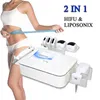 Multifunktion Body Fat Borttagning Skin åtdragning Skönhetsutrustning 2 i 1 HIFU Liposonic Slimming Machine