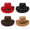 Berets Ethnic Top Hat Cowgirl Western Cowboy Wide Brim Halloween Dropship