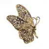 Broches Sieraden Broche Vergulde Strass Insect Vlindervorm Pin