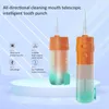 Gezhou Portable Oral Irrigator With Travel Bag Water Flossser USB RECHARGABEL 5 MOZSLES WATER JET 200ML VATTANK VATTENSKAPT 240219