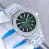 Diamanter tittar på Automatisk mekanisk 41mm män för män armbandsur rostfritt stål klassiska armbandsur Montre de luxe