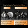 Headphones KZ Castor in Ear HiFi Earphone 2DD Dynamic Highend Tunable Bass Earphones Monitor Headphone Cancelling Earbuds DFI ZAR ZSNPRO