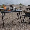 Meubles de Camping Tables de Camping en plein air pliantes, portables et réglables, Table en rouleau d'œufs multifonctions pour voyage pique-nique barbecue