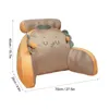 Pillow Backrest Armrest For Bed Ice Silk Waistguard Summer Sofa Reading Detachable Washable With Arms Armchair