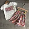 Kız Elbiseleri Giyim Setleri Çocuk Giysileri Sonbahar Kızların Saf Pamuk Yuvarlak Boyun Süvarisi İlkbahar ve Sonbahar Yeni Tam Baskı Çiçek Sporları Gündelik Şık Şık İki Parçalı Takım