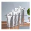 Water Bottles Doypack 150Ml 250Ml 350Ml 500Ml Aluminum Foil Stand Up Spout Liquid Bag Pack Beverage Squeeze Drink Drop Delivery Home G Dhw17