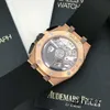 Diamond Watch Funkcjonalny nadgarstek na rękę zegarek Royal Oak Offshore Series 26420Ro Nowy różowo -złoty pierścień ceramiczny Chronograph Męskie moda Sport Business Sport