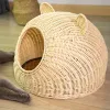 マット手作りの旅行猫ベッドネスト洗える四季節ユニバーサルキュートな形状模倣模倣レッタンハウス強い耐久性