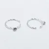 Sieraden 925 Sterling Zilver Swil Twist Piercing Neus Hoop Met Clear Stone Open Neusring piercing Sieraden 20 stks/pak