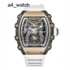 Celebrity Watch Iconic Wristwatch RM Wrist Watch Rm21-01 Tourbillon Hollow Series Rm2101 Carbon Fiber