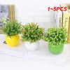 Decorative Flowers 1-5PCS Artificial Outdoor Plant Shrubs Boxwood Plastic Leaves Fake Bushes Greenery Window Home Yard Garden Wedding Decor