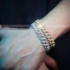 Yu Ying Hip Hop 6mm 9mm 13mm 2 줄 Sier Iced Out D/VVS Moissanite Men Necklace Bling Cuban Link Chain