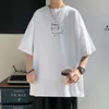 T Shirt Men Cotton Printed Mens Summer Tshirts Oversized Tee Shirts 5XL Casual TShirts Wear Big Size 240219