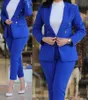 Blazer Womens Suits Eleganckie spodnie długie rękawowe płaszcz Solidny kolor mody wszechstronny, swobodny zestaw letni ubrania Y2K 240227