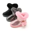 Sneakers Winter Kids Buty dla chłopców dziewczęta buty śnieżne ciepłe pluszowe modne dzieci kostki buty pu Waterroof Baby Girls Boots Buty sportowe