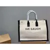 YSLE YSAINT RIVER GAUCHE TOTS Väskor Designer Bag New Women's Canvas Letter Shopping Portable Beach Fashion Tote Stora kapacitet Kvinnor Toppkvalitet Totes Handväska