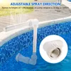 Schwimmbad-Wasserfall-Brunnen-Set, verstellbarer Fischteich, 12 Sprinkler für Gartenzubehör 240223