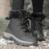 Botas femininas neve impermeável inverno quente venda direta pele mais grossa casual senhoras trabalho sapatos de segurança plataforma tornozelo 42