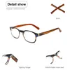 Sunglasses CLASAGA Men's And Women's Reading Glasses Gray Magnifying Lens Striped Rectangular Frame Fashion Prescription Eyewear