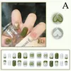 Накладные ногти Желейный клейNail Art Поддельные французские длинные ломтики с клеем для ногтей с нашивкой R0H7