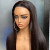 250% Dichtheid Grade 12a Peruaanse Indiase Braziliaanse zijdezachte rechte 7x7 HD Lace Sluiting Pruik 30 inch 100% rauwe maagd Remy Human Hair