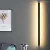 Lampa ścienna minimalistyczna długa LED LED LED LINGE LIGETING SYPIALNIK SYPIALNIKA LAMPY HAPOWE Dekoracja domu 110-220V