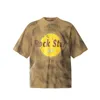 Heavy Made 24ss USA Mud Dyeing Vintage Print Washed Tee Мужская футболка Весна Лето Женская негабаритная уличная скейтборд Повседневная хлопковая футболка 0227