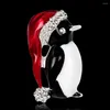 Brooches 1pc Christmas Decoration Pendants Ornaments Animal Penguin Brooch Gift