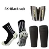 1 Kits Football Equipment High Quality Anti Slip Soccer Socks Elastic Shin Guards Pads With Pocket For Adult Kids Unisex 240226