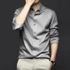 S-6XL Mens Shirt Long Sleeve Non iron Wrinkle Resistant Business Dress High end Professional Casual Suit White Shirt 240220