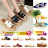 Designer Sandalen Vrouwen Slippers Hoge Hak Sandaal Espadrille Wedge Slider Beroemde Zwembad Slides Sliders Zomer Outdoor Home Slide Met Doos