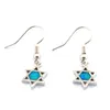 Necklace Earrings Set Fashion Blue Opal Pendant And Women Jewelry Star Designs