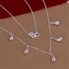 Necklace Earrings Set Water Drop Jewelry Odor-Free Non-Toxic Material For Valentine's Day Christmas Gifts B88