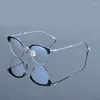 Solglasögon ramar japansk designer handgjorda glas ramar män titan acetat glasögon kvinnor runt glasögon myopia optisk miyake