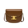 Triomphes donna Borsa a mano borsa firmata crossbody Borse Primavera semicerchio Triumph sella in pelle rossa cagliata di fagioli 2024 nuovo messenger monospalla