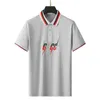 Esigner nova marca de luxo verão alta qualidade algodão polo camisa relâmpago letras negócios casual masculino roupas polo M-3XLJINC