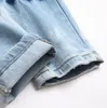 Hommes Designers Jeans Distressed Ripped Biker Slim Straight Denim pour hommes Imprimer Fashion Mans Skinny Pant