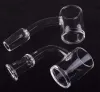 Smoking Hot selling Short neck domeless quartz banger 4mm thick 10mm 14mm 18mm clear joint Dab Nail for dab rig ZZ