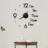 Zegary ścienne DIY Clock Litera liczbowa wisząca dekoracyjna ozdoba do domowego biura czerwony czarny złoty srebro